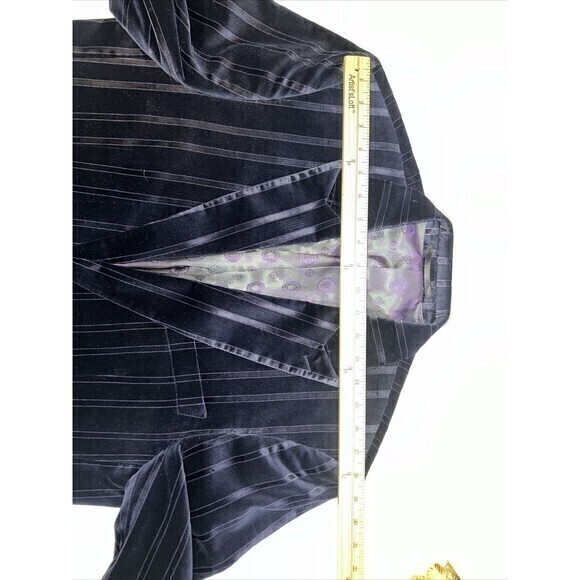 Men's Navy Blue Martin Gordon Cotton and Viscose Jacket Blazer Size Large - Picture 6 of 9